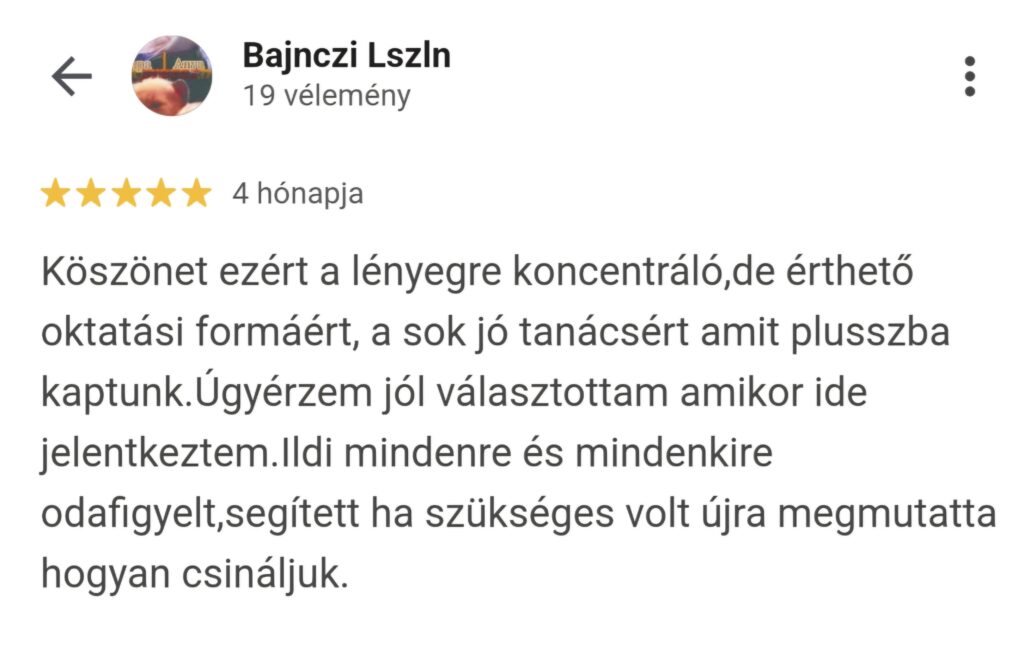 masszázs tanfolyam vélemény